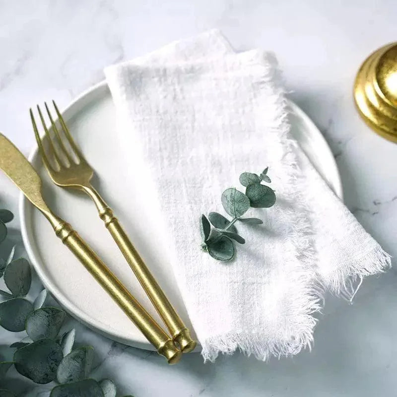 Rustic cotton napkins set of 20 – view 13