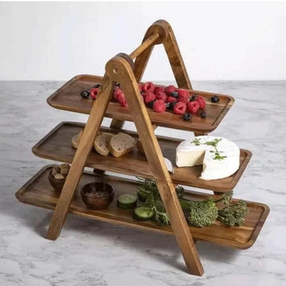 Rustic Natural Wood Serving Tray – view 2