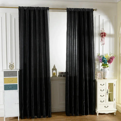 Satin-Finish Rod-Pocket Curtain Panel – 5 Colours – view 3