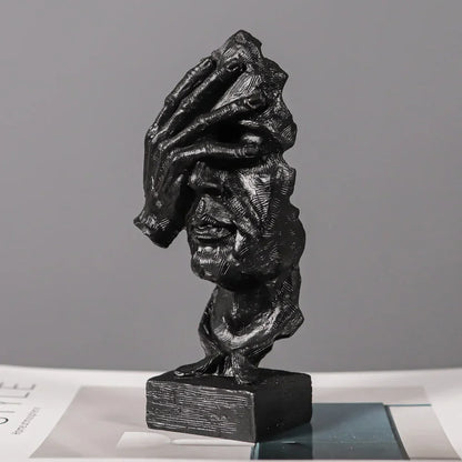 See No Evil Vintage Resin Face Sculpture – view 4