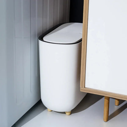 Slim Press-Lid Sealed Waste Bin – view 2