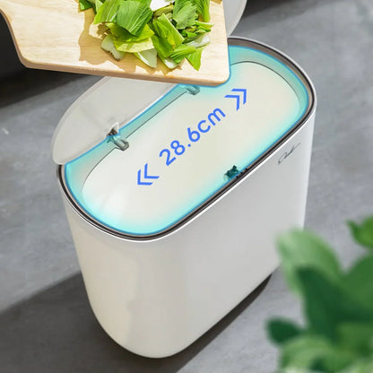Slim Press-Lid Sealed Waste Bin – view 6