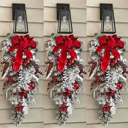 Snow-Finish Christmas Door Wreath – 3 Sizes – view 4
