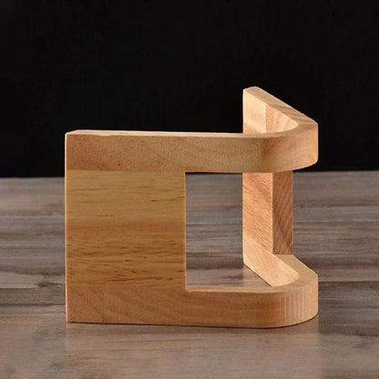 Solid Bamboo Vertical Coffee Filter Holder – view 5