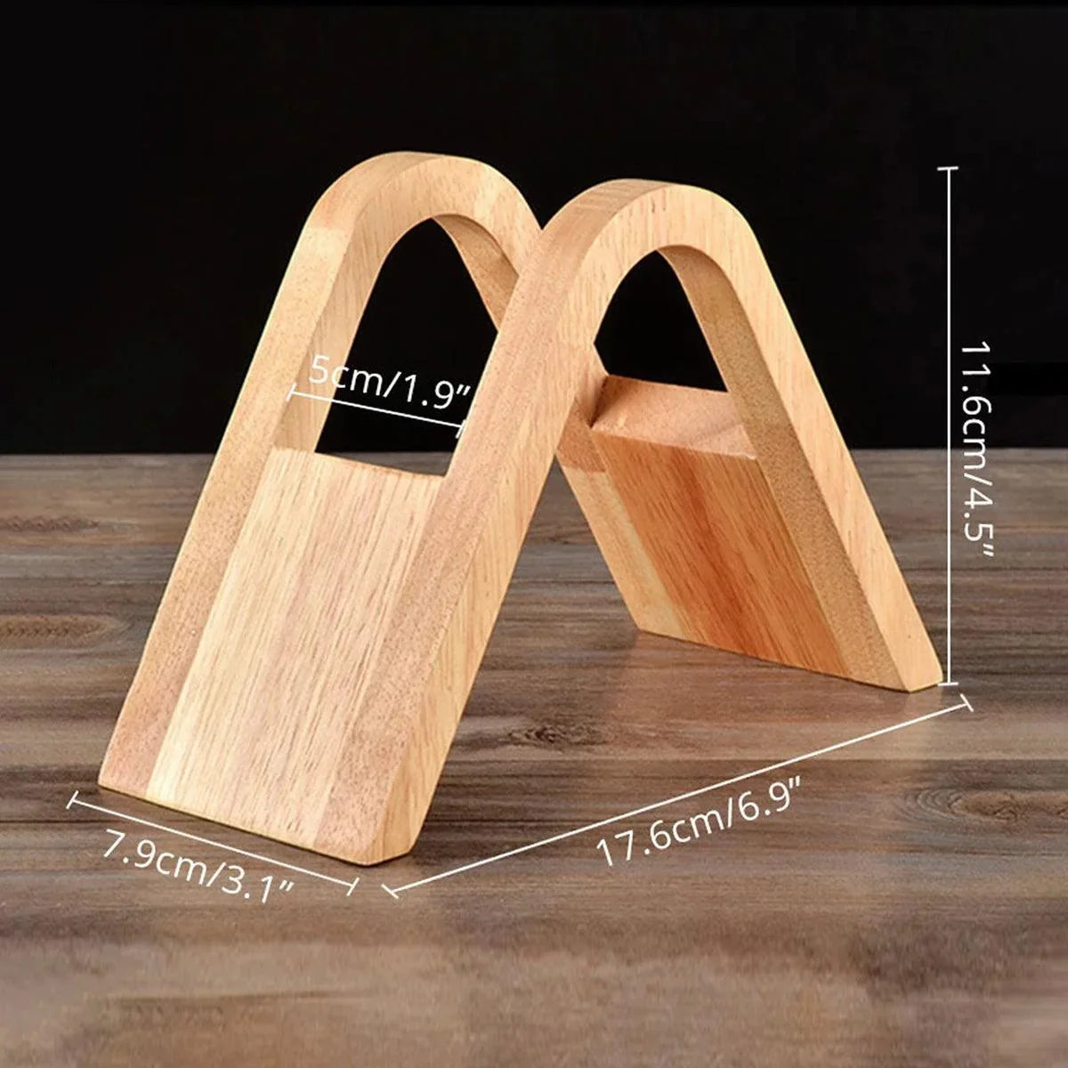 Solid Bamboo Vertical Coffee Filter Holder – view 6