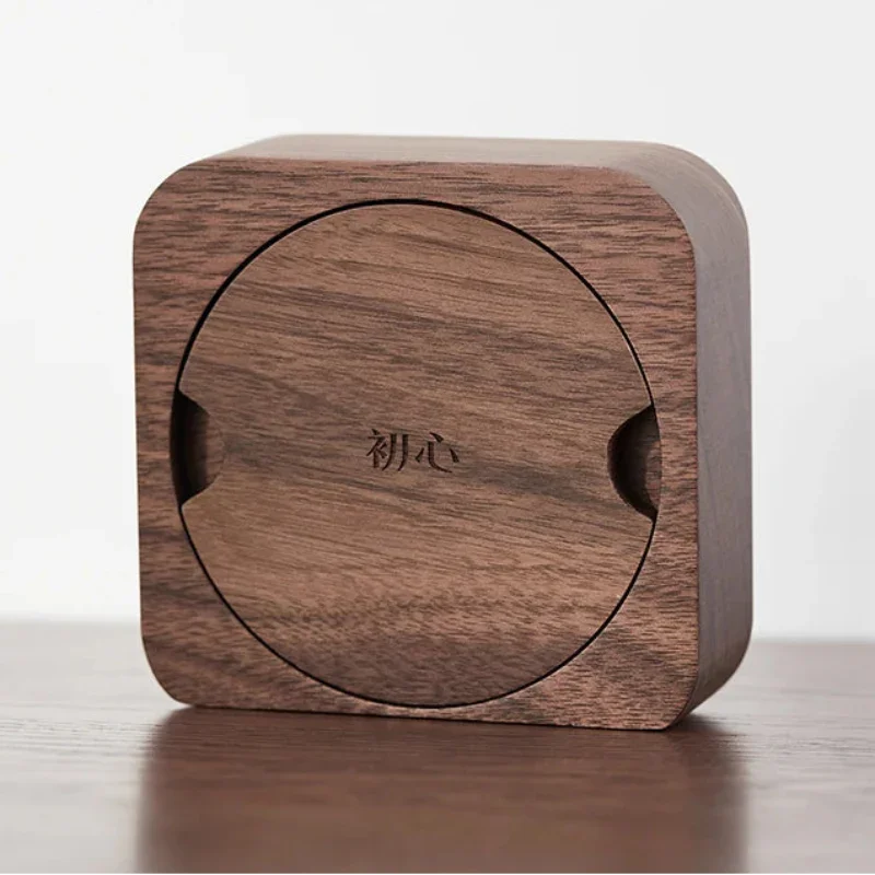 11cm Solid Wood Square Desk Clock – view 7