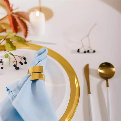 Spiral metal napkin rings – view 4