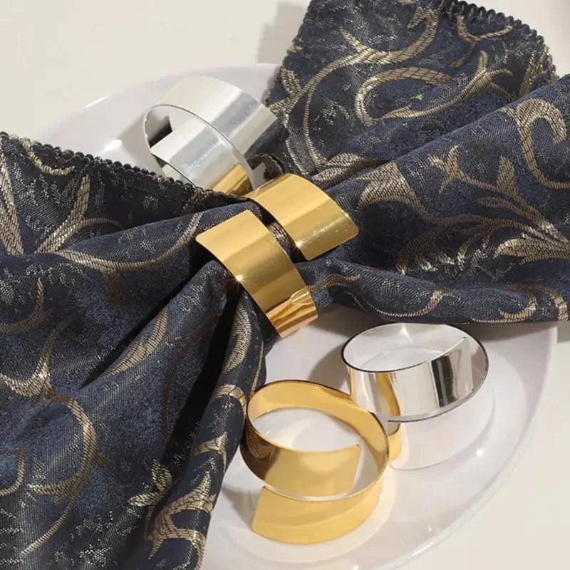 Spiral metal napkin rings – view 5