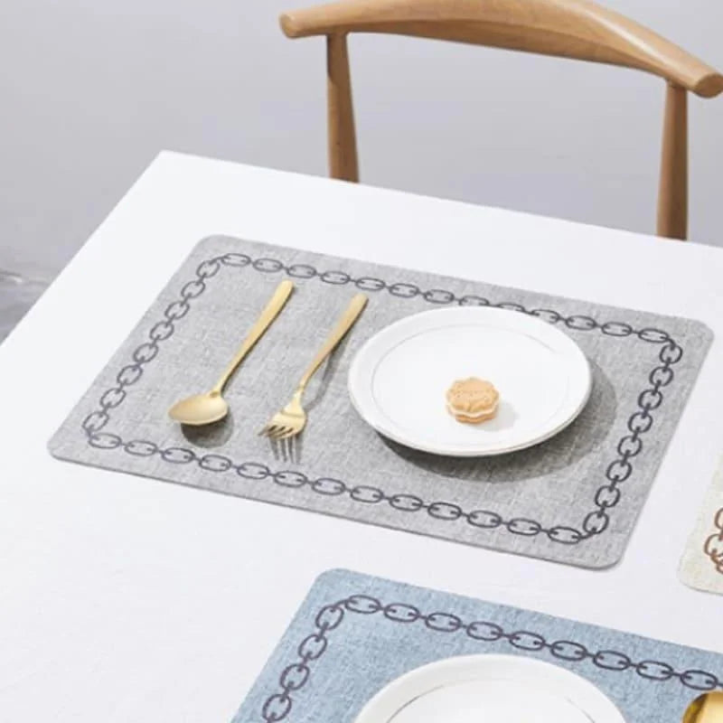 Square non-slip textile placemats – view 3