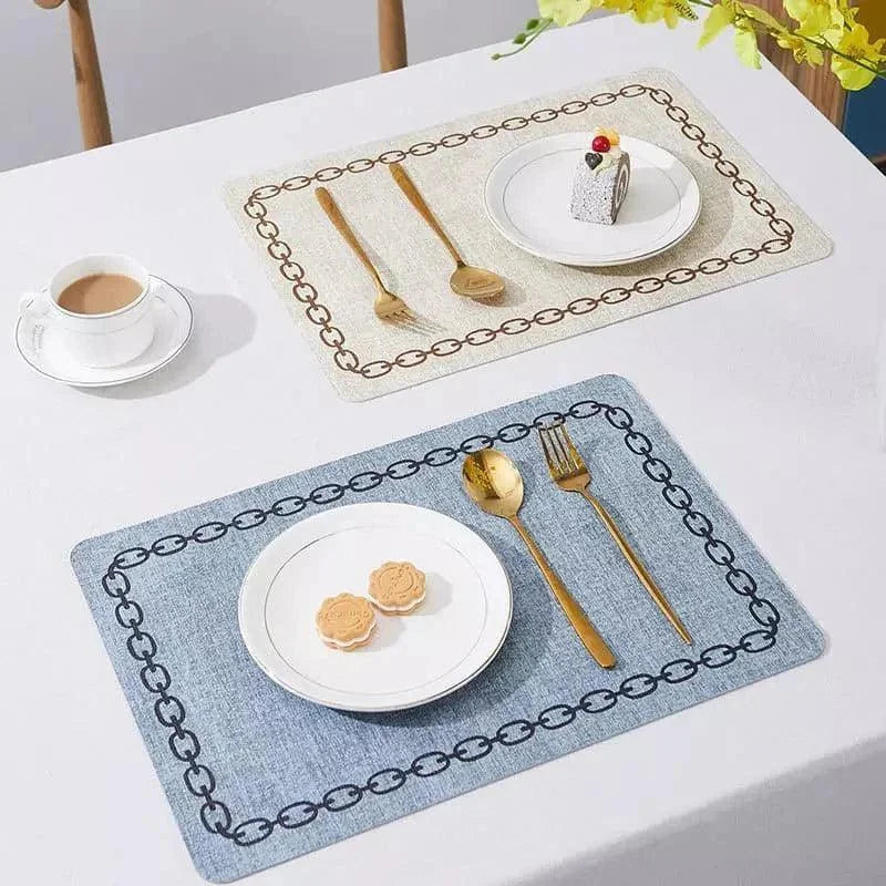 Square non-slip textile placemats – view 4