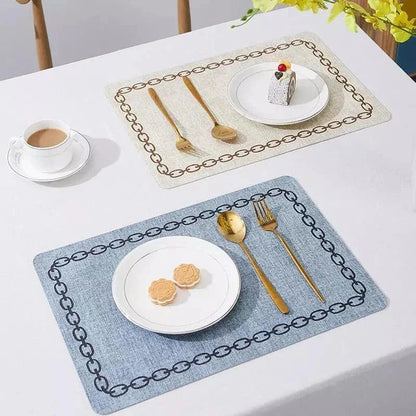 Square non-slip textile placemats – view 4