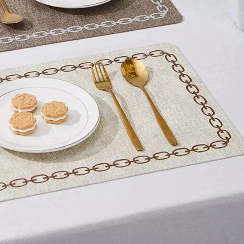Square non-slip textile placemats – view 9