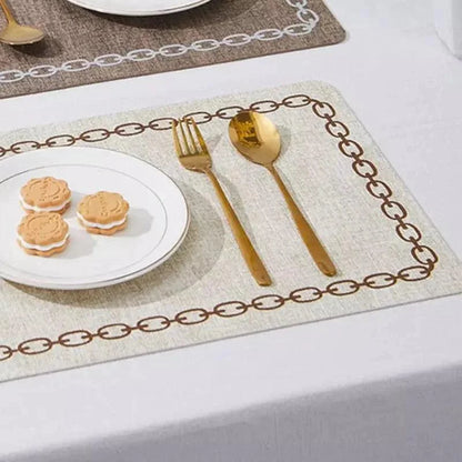 Square non-slip textile placemats – view 9