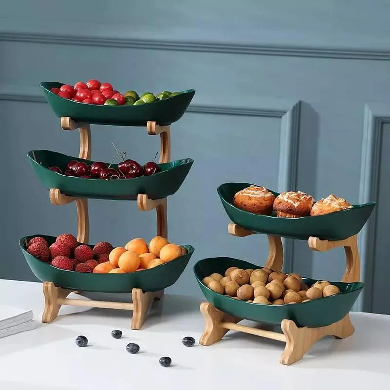 Stackable bamboo fruit basket – view 9