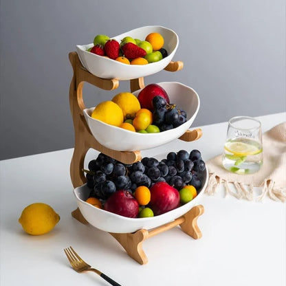 Stackable bamboo fruit basket – view 16