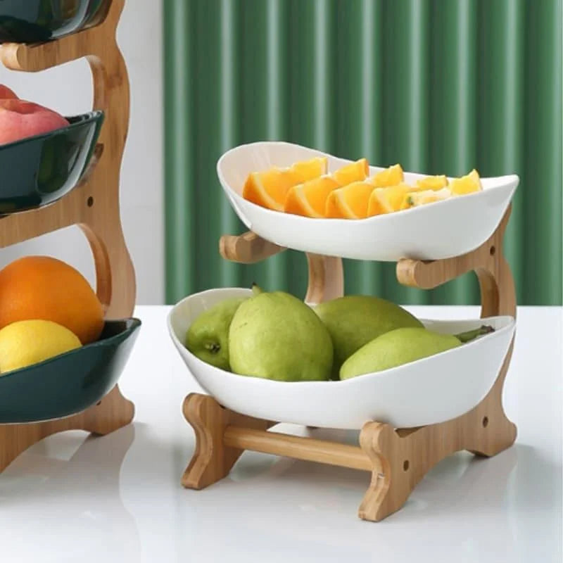 Stackable bamboo fruit basket – view 17