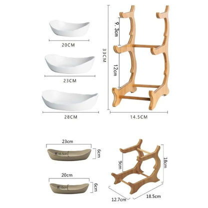 Stackable bamboo fruit basket – view 18