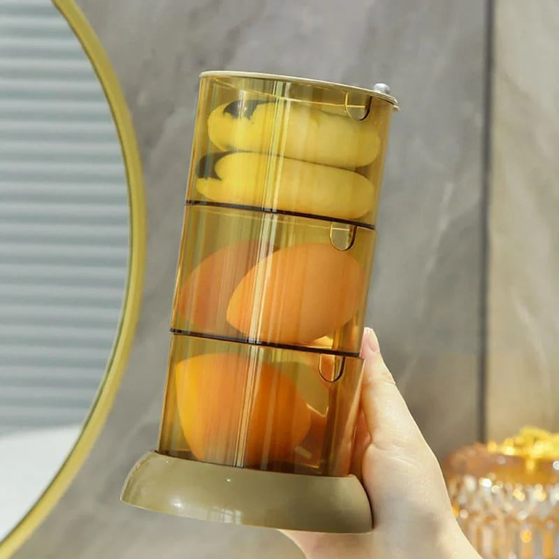Stackable makeup and sponge organiser – view 3