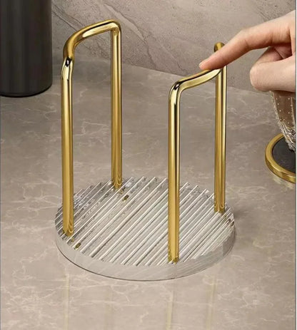 Stainless Steel & Acrylic Disposable Cup Organiser – view 3