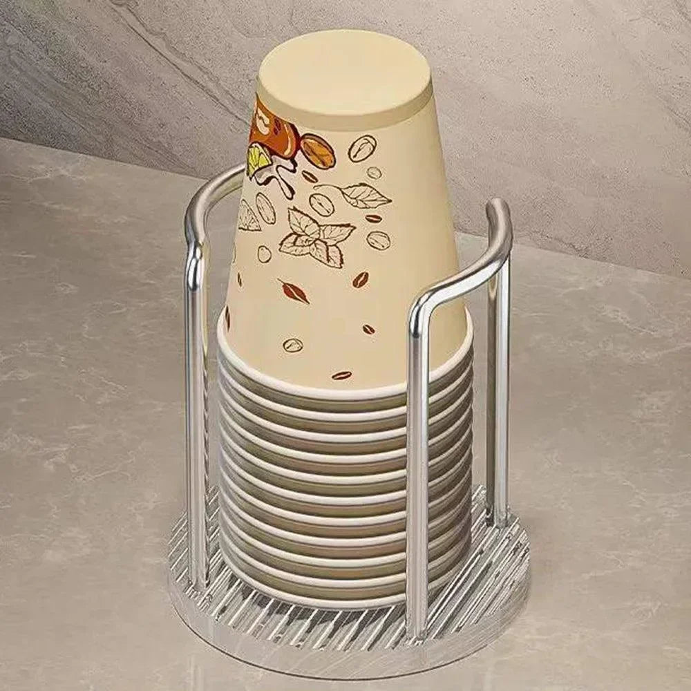 Stainless Steel & Acrylic Disposable Cup Organiser – view 8