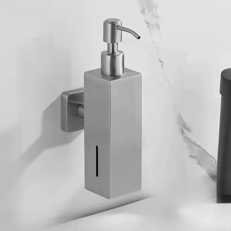 Stainless steel liquid soap dispenser