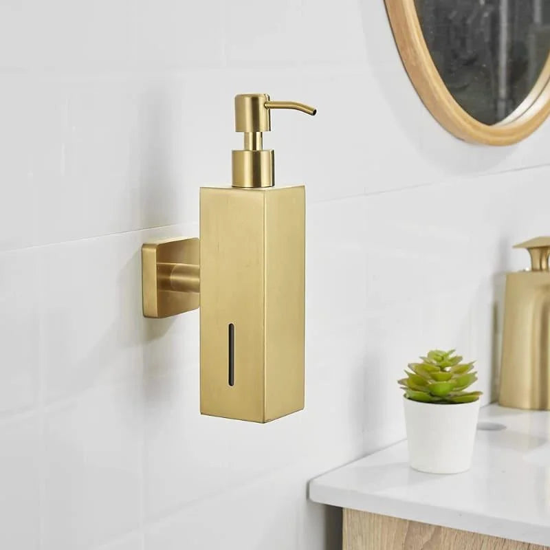Stainless steel liquid soap dispenser – view 2
