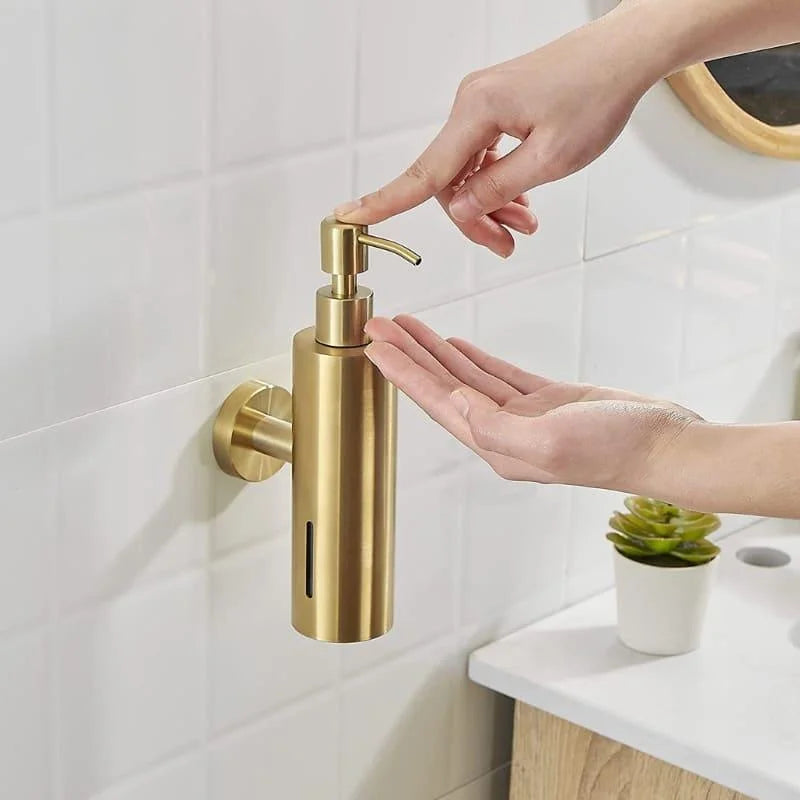 Stainless steel liquid soap dispenser – view 3