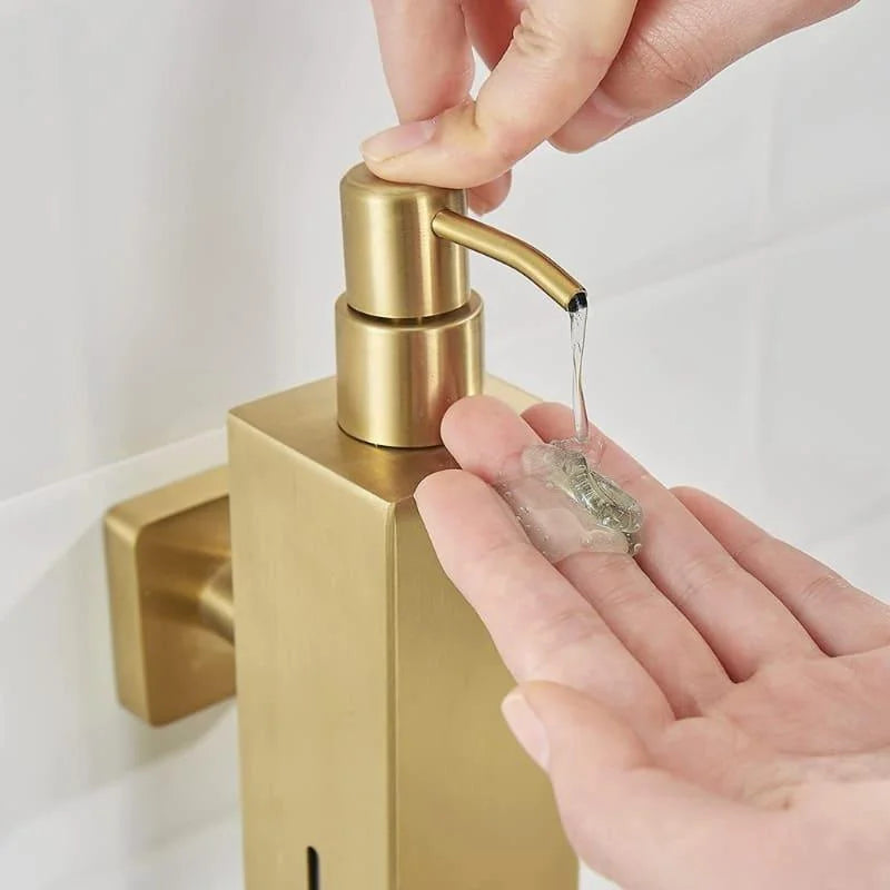 Stainless steel liquid soap dispenser – view 4