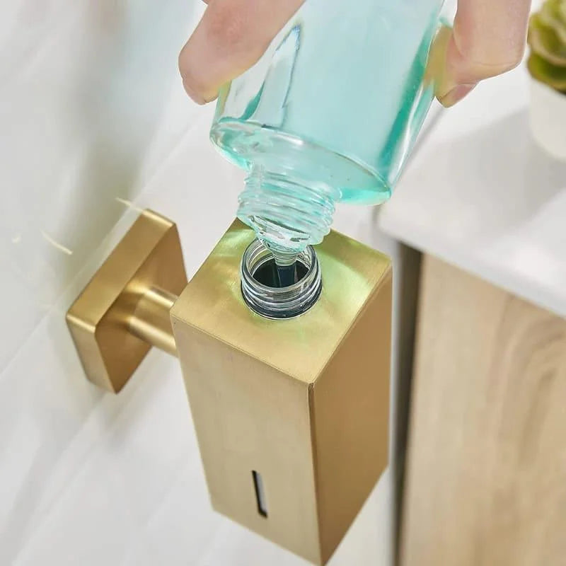 Stainless steel liquid soap dispenser – view 5