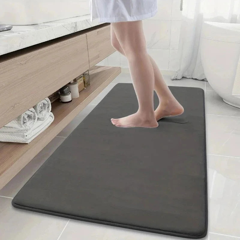 Stone-Texture Non-Slip Bathroom Runner