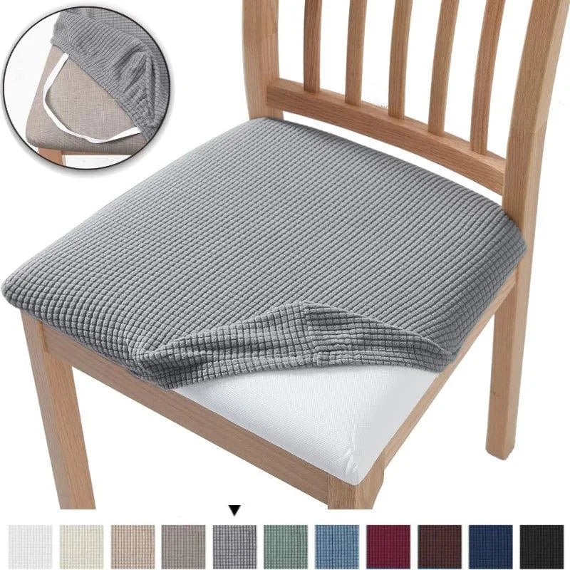 Stretch Jacquard Chair Seat Cover – view 2