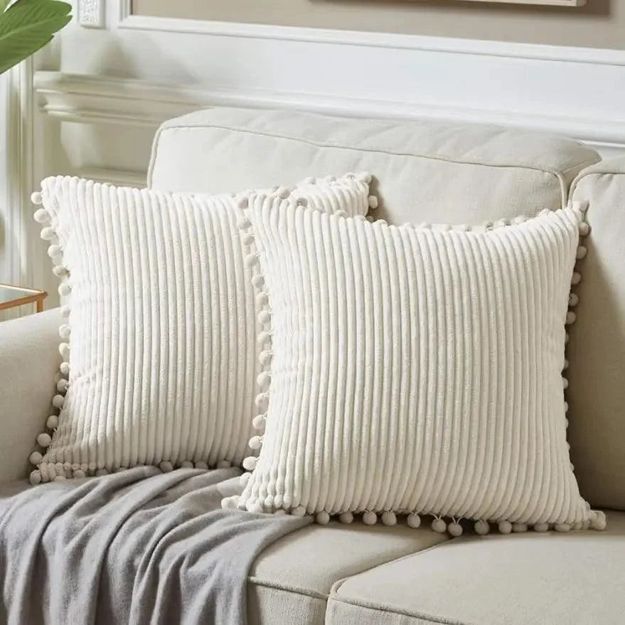 Striped Corduroy Cushion Cover – view 2