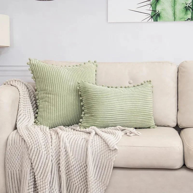Striped Corduroy Cushion Cover – view 6