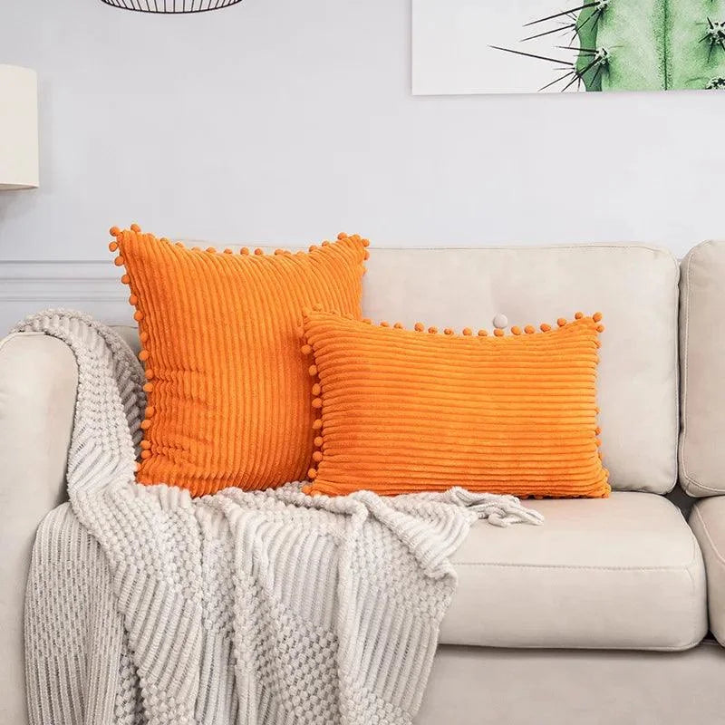 Striped Corduroy Cushion Cover – view 7