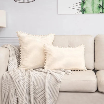 Striped Corduroy Cushion Cover – view 8