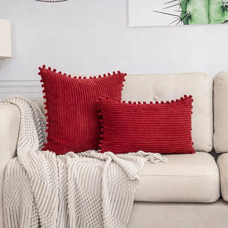 Striped Corduroy Cushion Cover – view 9
