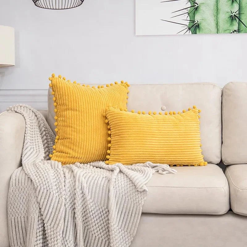 Striped Corduroy Cushion Cover – view 10