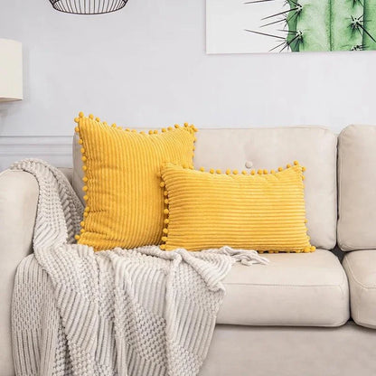 Striped Corduroy Cushion Cover – view 10