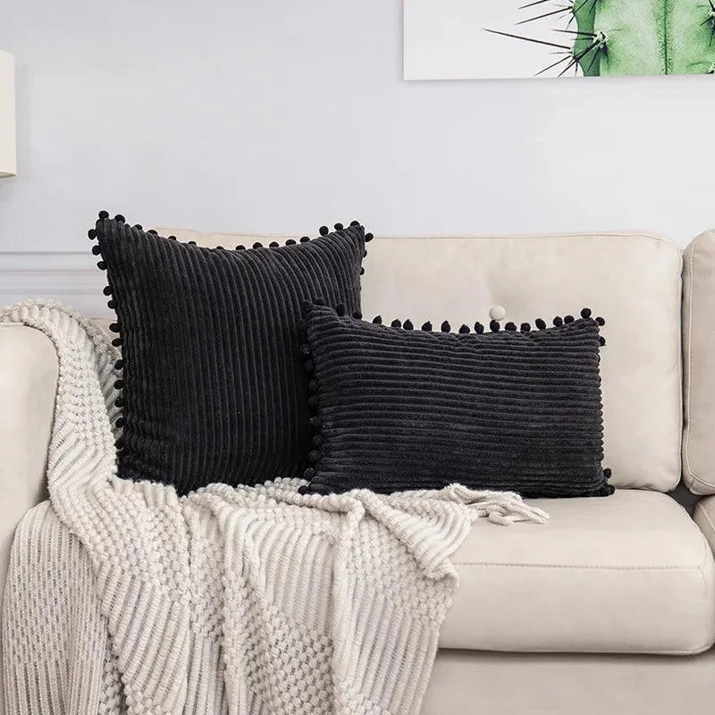 Striped Corduroy Cushion Cover – view 11