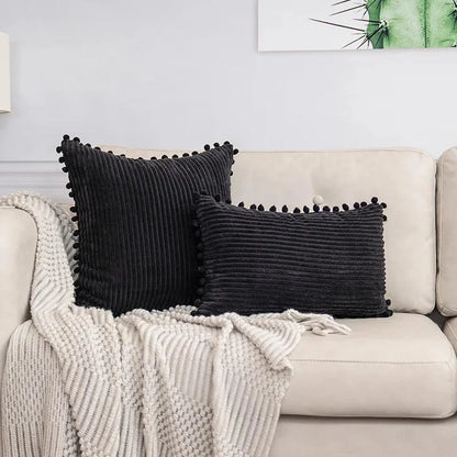 Striped Corduroy Cushion Cover – view 11