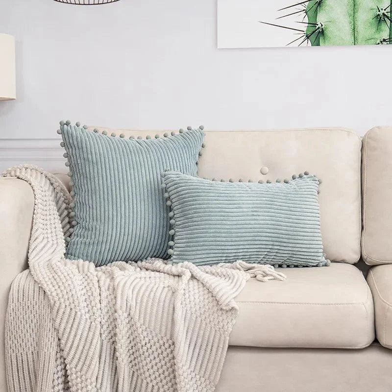 Striped Corduroy Cushion Cover – view 12