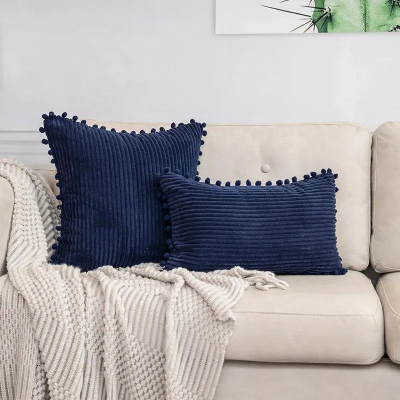 Striped Corduroy Cushion Cover – view 13