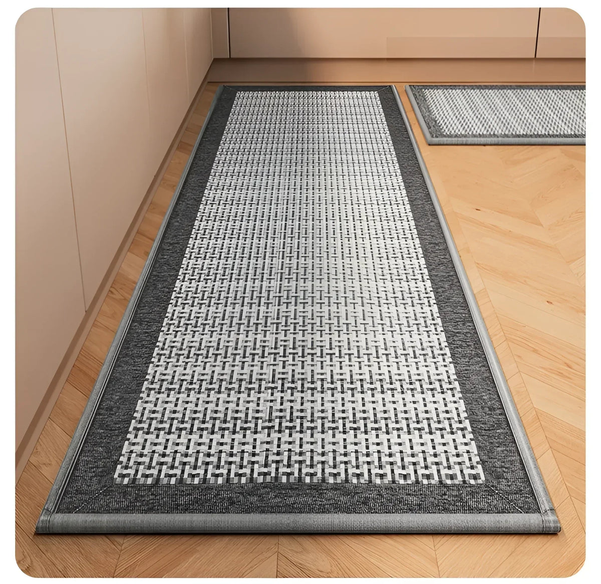 Striped Washable Absorbent Kitchen Mat