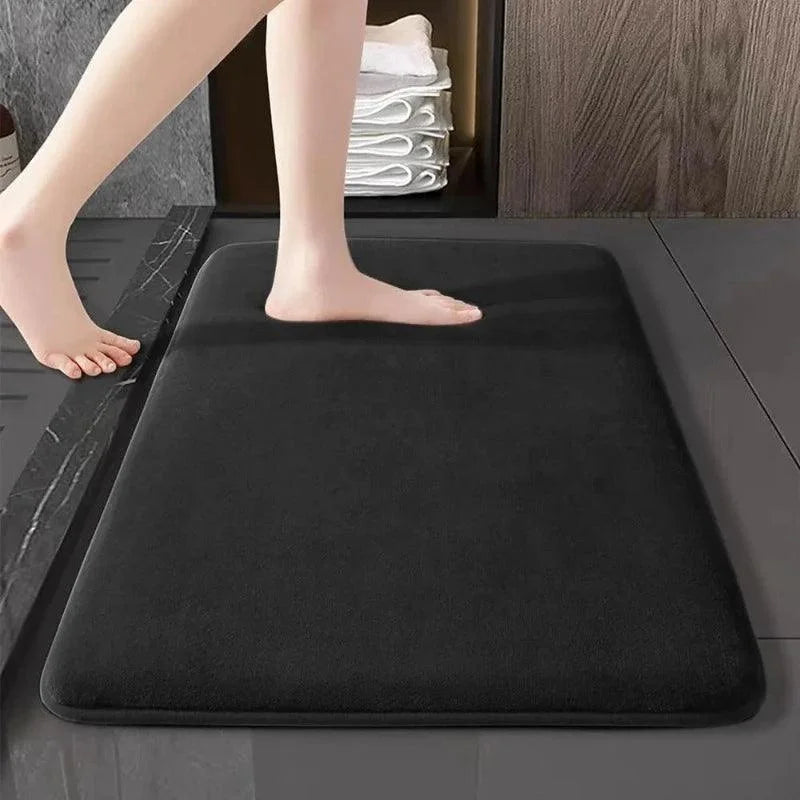 Super-Absorbent Coral Velvet Non-Slip Bath Mat