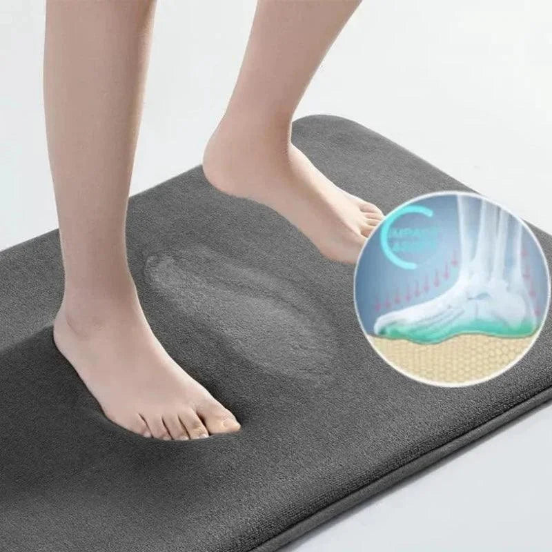 Super-Absorbent Coral Velvet Non-Slip Bath Mat – view 2