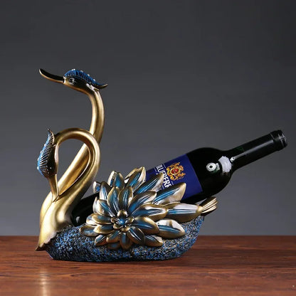 Swan Resin Wine Bottle Holder