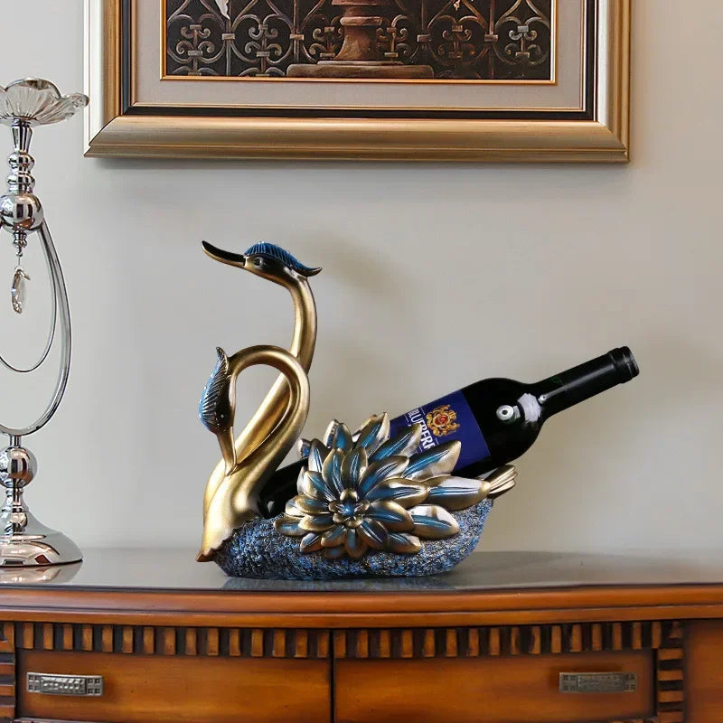 Swan Resin Wine Bottle Holder – view 2
