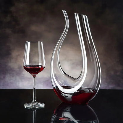 Swan-shaped 1.5L wine decanter – view 3