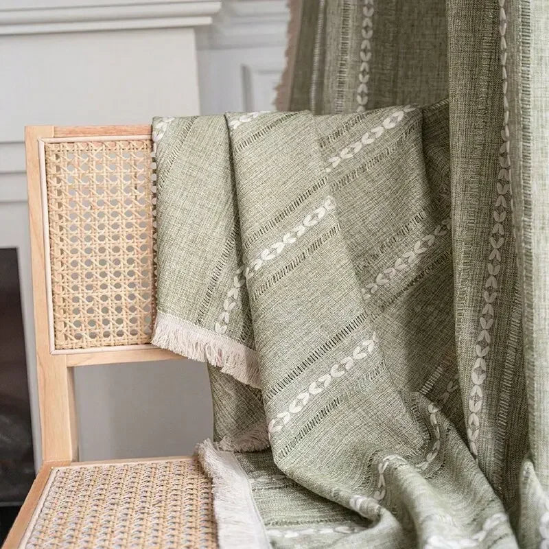 Textured Tassel Curtain Panel – view 10