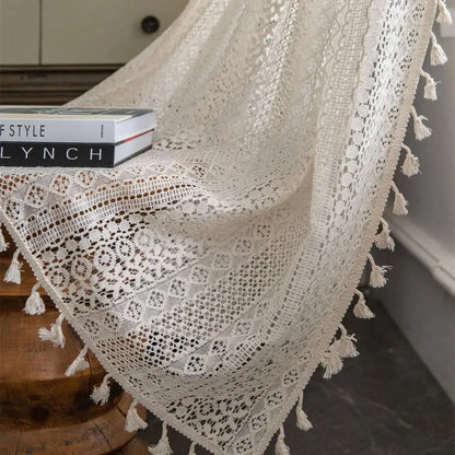 Translucent Crochet-Style Curtain – view 3